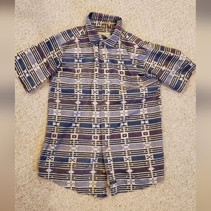 Retro button down short sleeve shirt